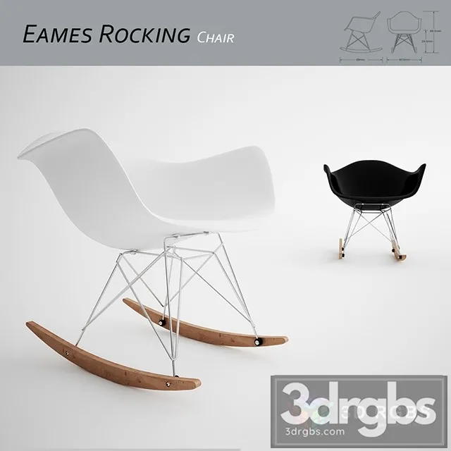 Eames Rocking Chair 3D Model Free