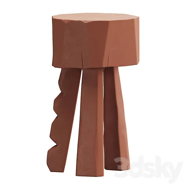 Earth Stool by Vince Skelly 3DModel
