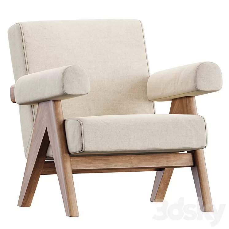 Easy Armchair by Phantomhands 3D Model