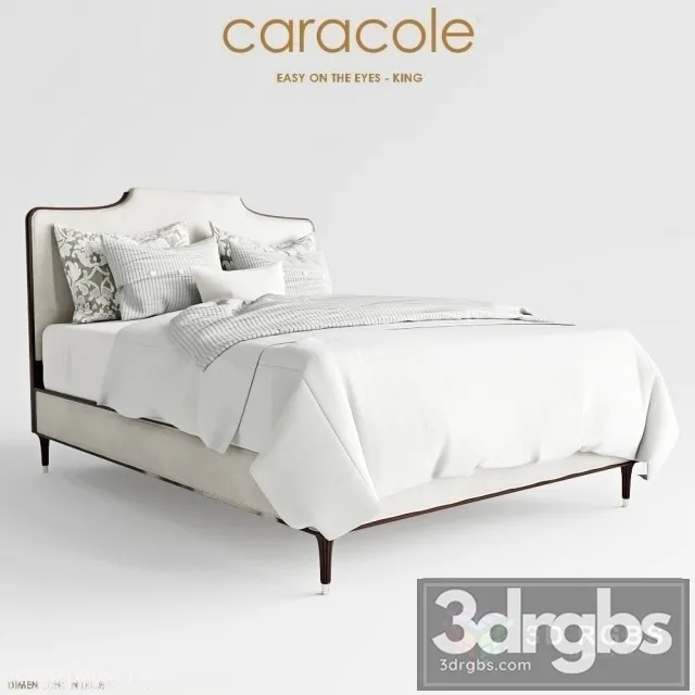 Easy On The Eyes Queen Tra Que Bed 023 3D Model Free