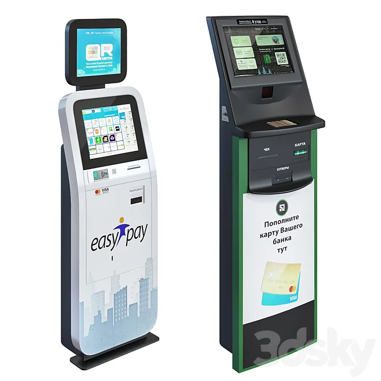 Easy pay terminal 3D Model Free Download