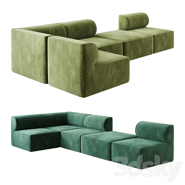 Eave Modular Sofa option 04 3DModel