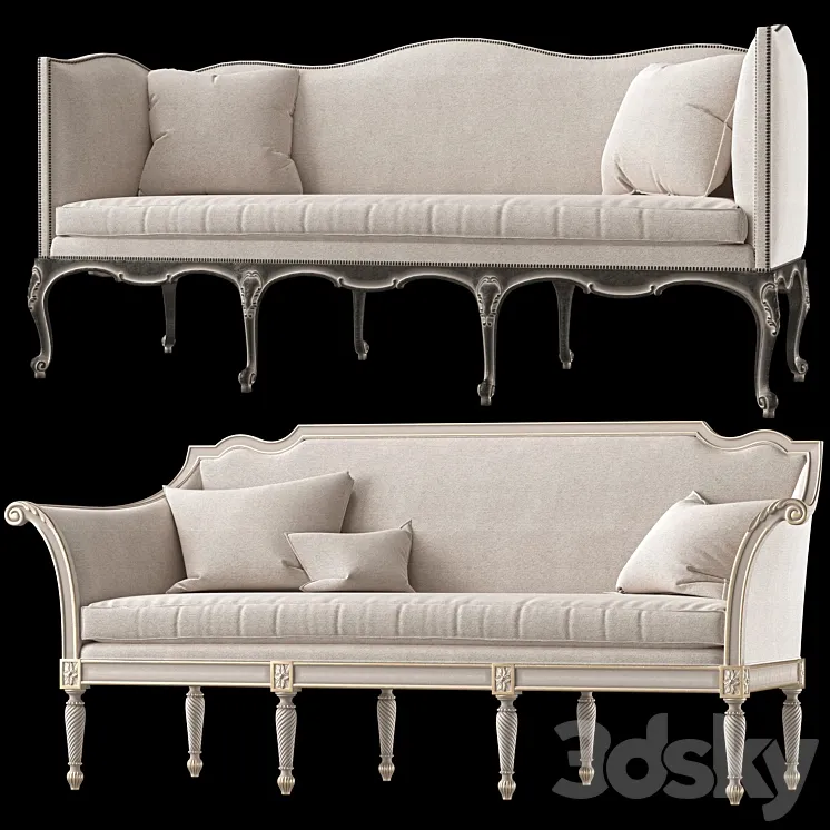 ebanista bergamo and marquess sofa 3D Model Free
