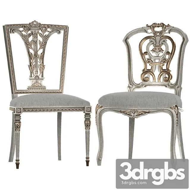 Ebanista dauphine chairs 2 3D Model Free