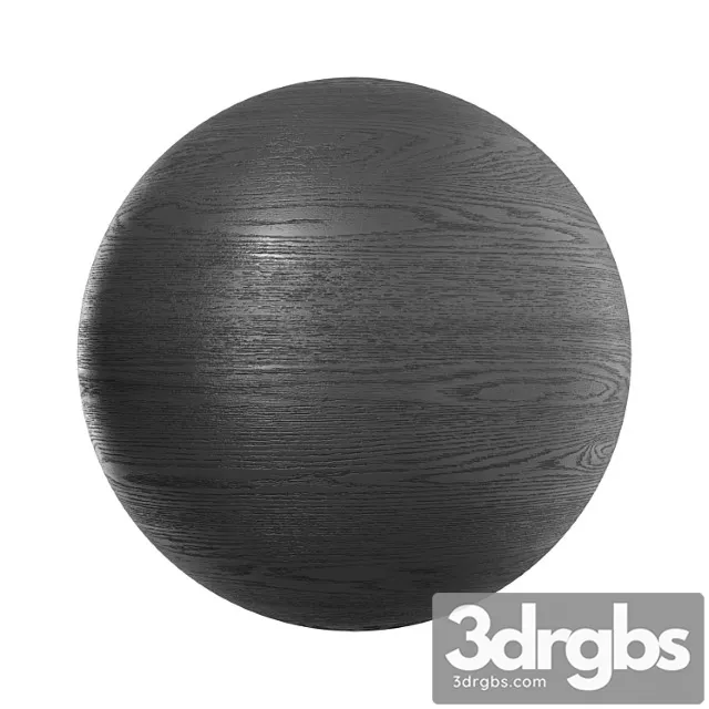 Ebony Black Wood 3D Model Free