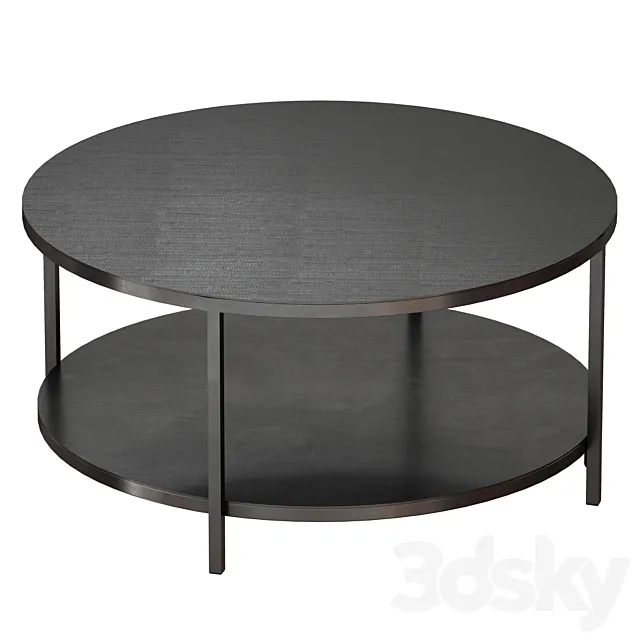 Echelon Round Coffee Table (Crate and Barrel) 3DModel