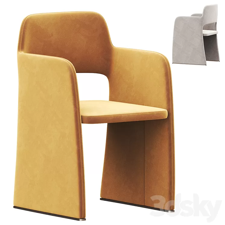 ECHO Chair with armrests By CAMERICH 3D Model Free