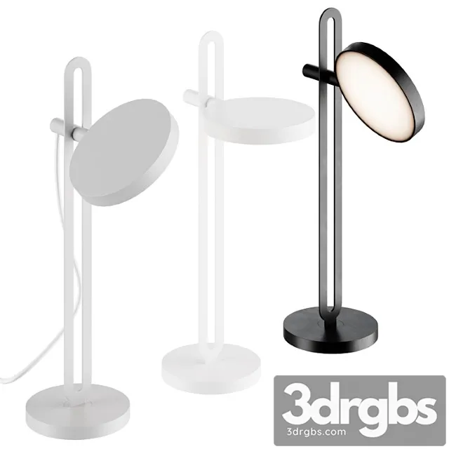 Echo Table Lamp White 3D Model Free