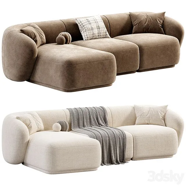 Ecksofa Marbella L-Form 3D Model