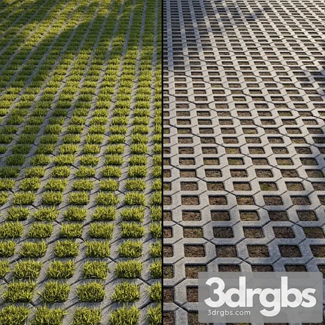 Eco Paving Type 1 Pattern 1 3D Model Download