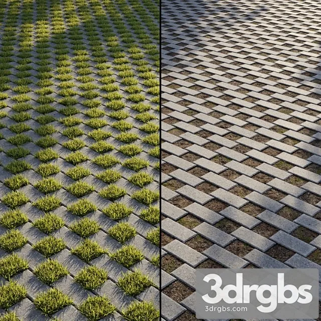 Eco Paving Type 1 Pattern 4 3D Model Free