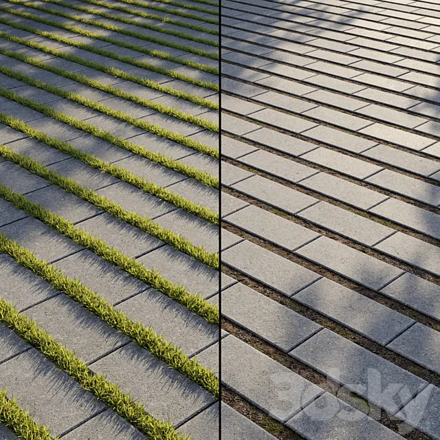 Eco-paving Type 1 Pattern 5 3D Model