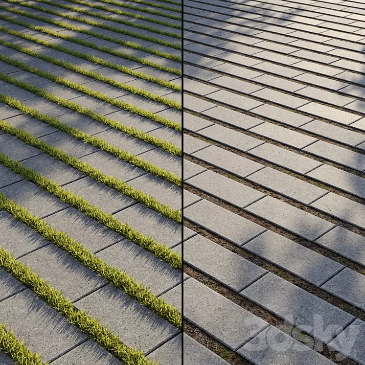 Eco-paving Type 1 Pattern 5 3D Model