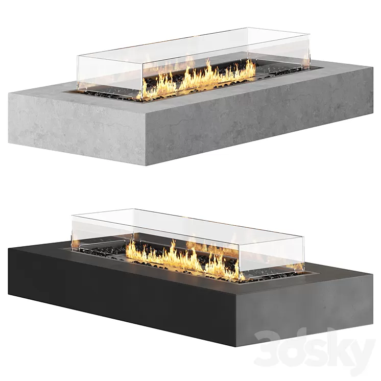EcoSmart Fire | Fireplace 3D Model Free