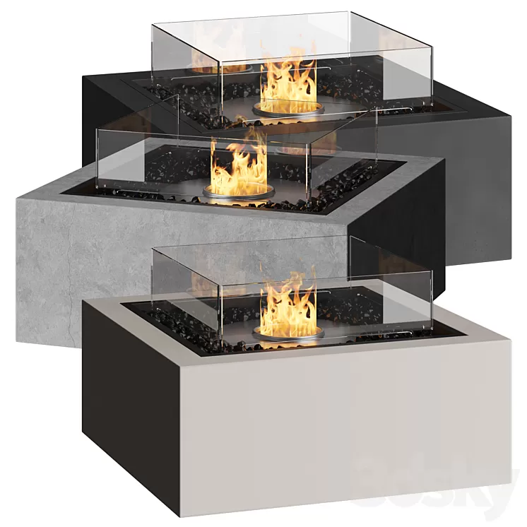 EcoSmart Fire | Fireplace 3D Model Free