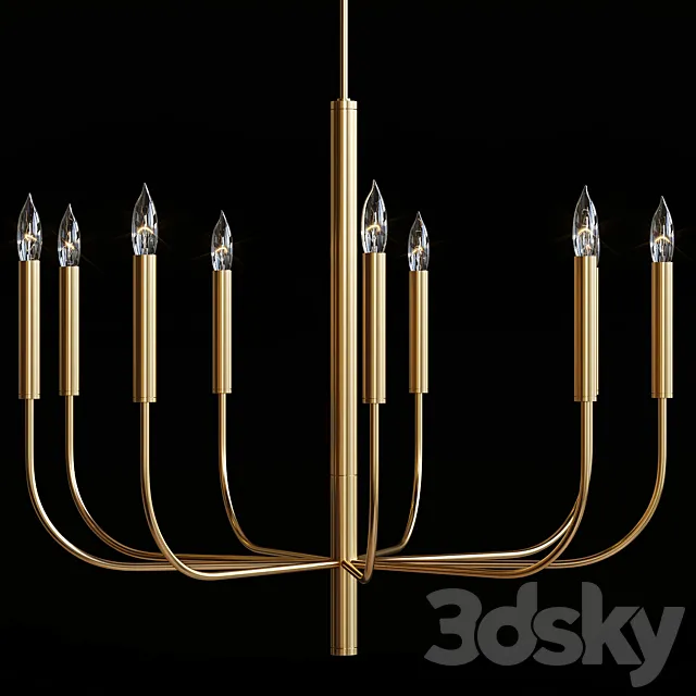 Ed Ellen Degeneres Brianna 9 Light Chandelier 3D Model