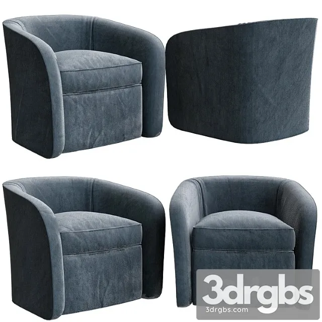 Edam swivel chair from west elm 3D Model Free