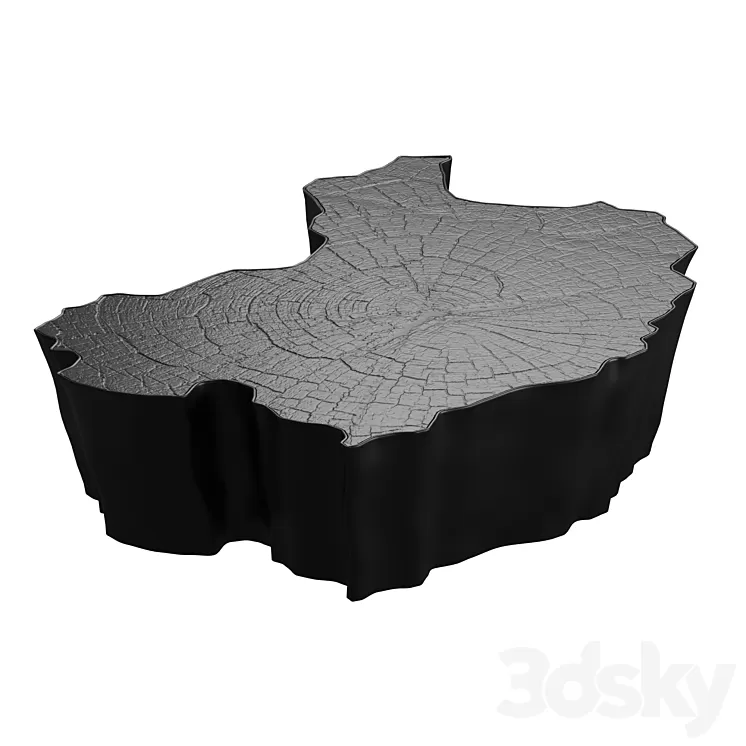Eden Black Center Table 3D Model