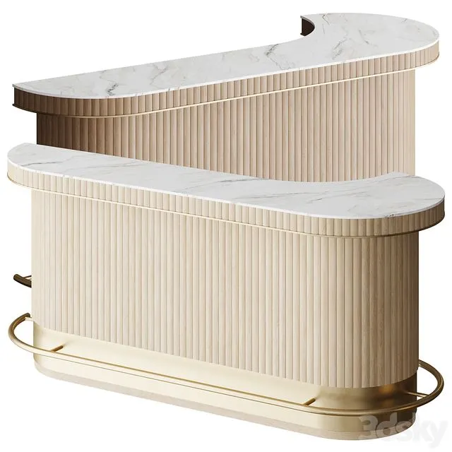 EDEN-ROCK bar counter 3D Model