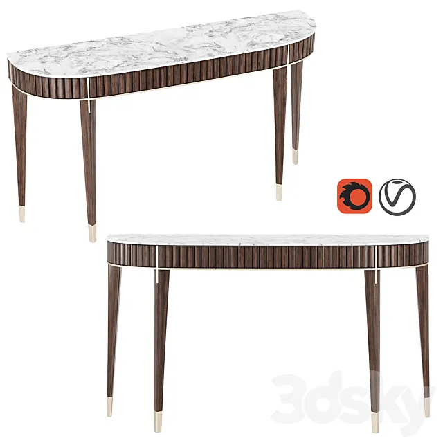 EDEN-ROCK HALF MOON CONSOLE Design Sacha Lakic 3D Model