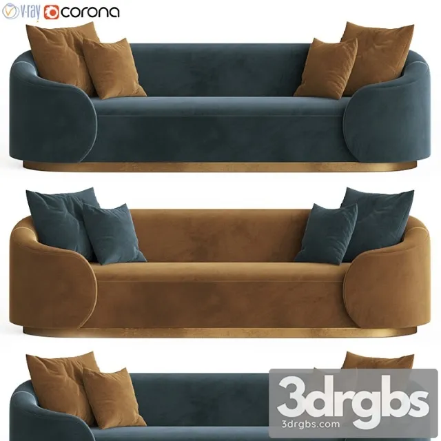 Eden rock sofa in velvet modshop1