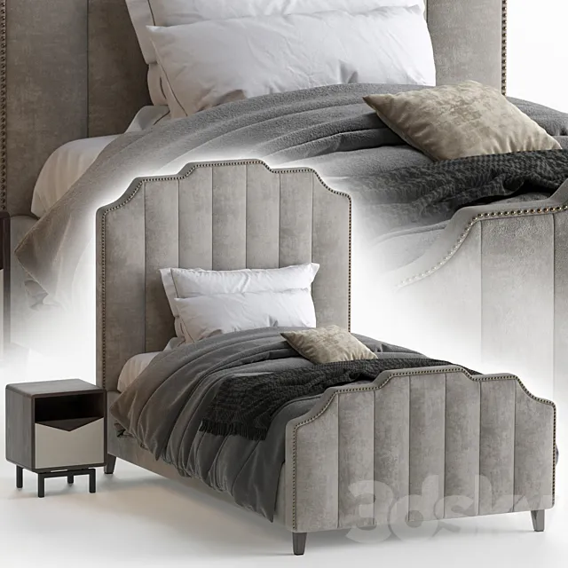 Eden single bed 3D Model