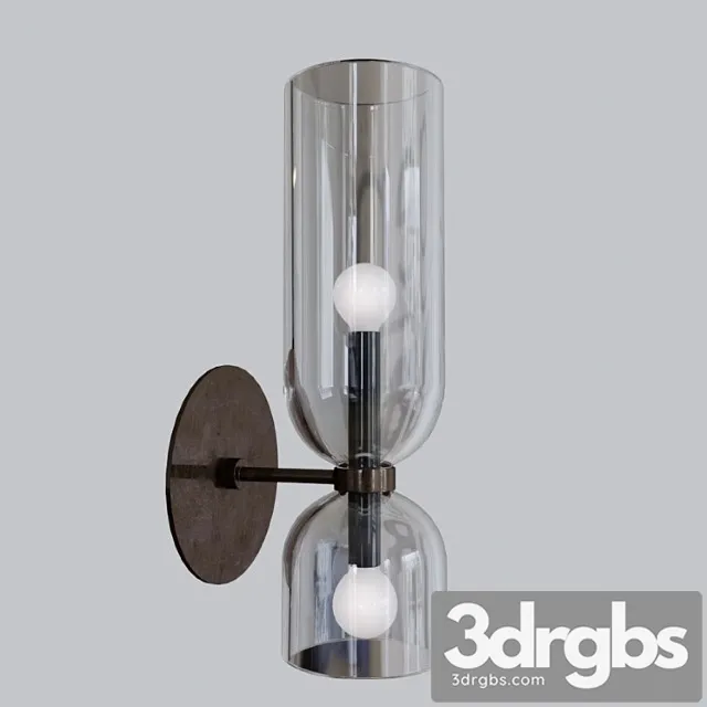 Edie sconce in blackened brass 3D Model Free