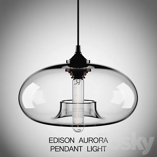 Edison Aurora Pendant Light 3D Model