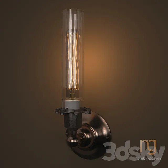 Edison Glass Sconce 3D Model