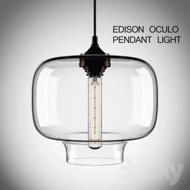 Edison Oculo Pendant Light 3D Model