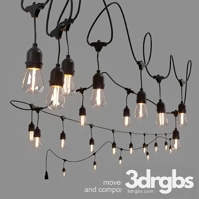 Editable garland belt light