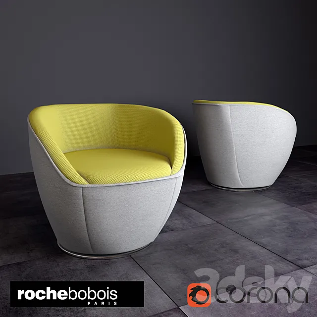 Edito armchair by Roche Bobois 3D Model