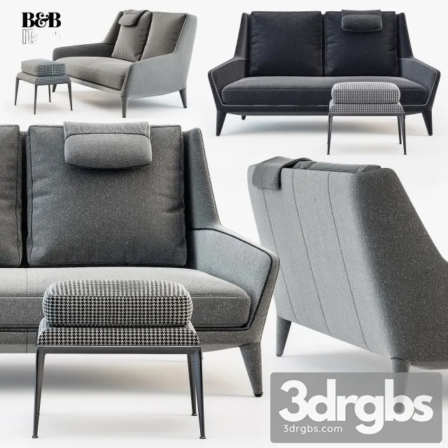 Edouard Sofa 01 3D Model Free