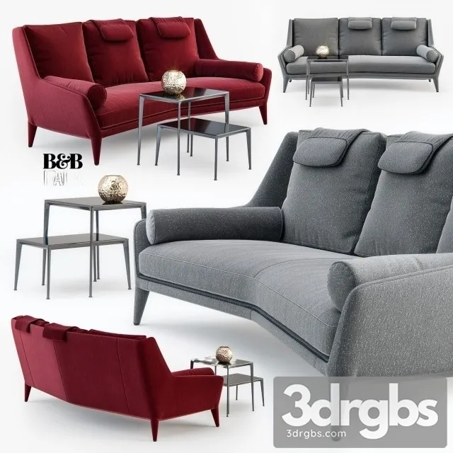 Edouard Sofa 02 3D Model Free