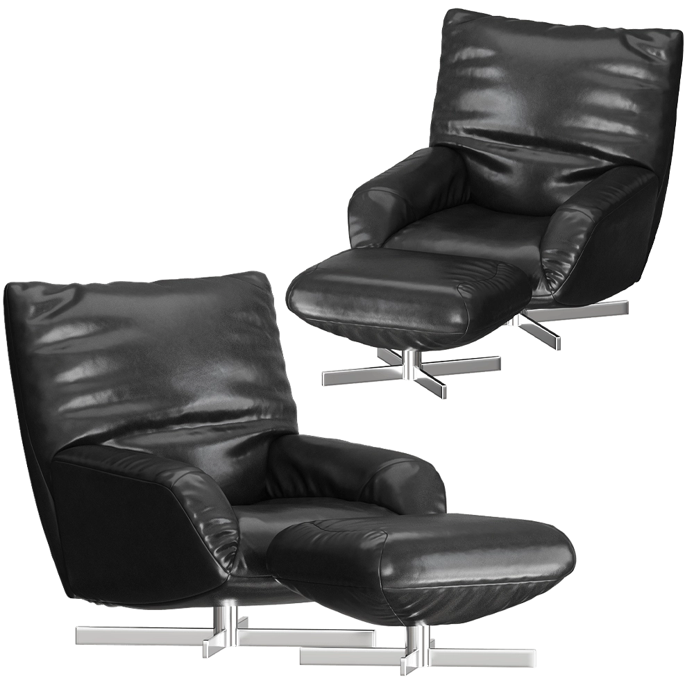 Edra - Armchair Chiara 3D Model