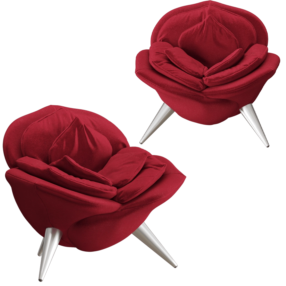 Edra - Armchair Rose 3D Model