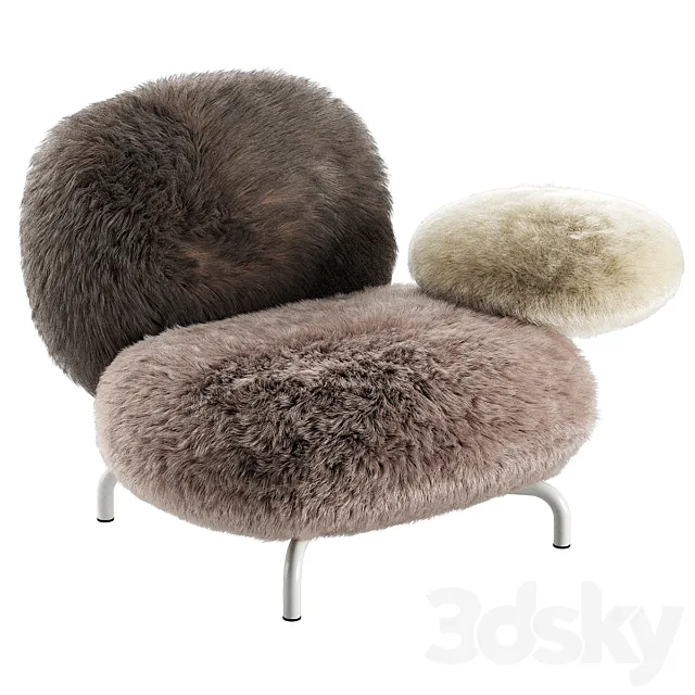 Edra cipria armchair 3D Model