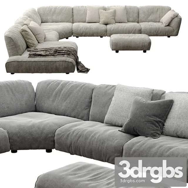 Edra grande soffice 2 3D Model Free