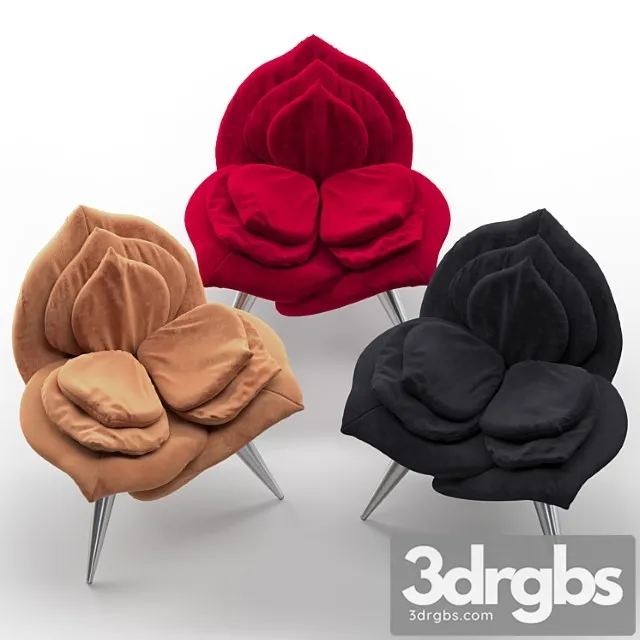 Edra Rose Chair 1 3D Model Free