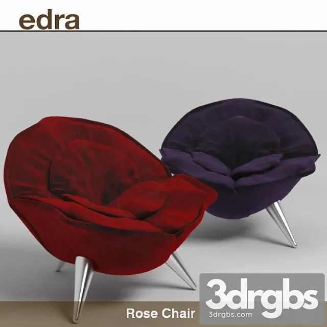 Edra rose chair 3D Model Free