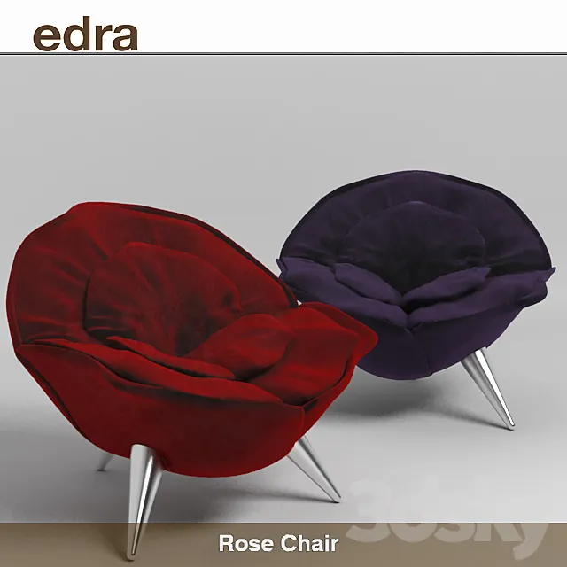 Edra rose chair 3D Model