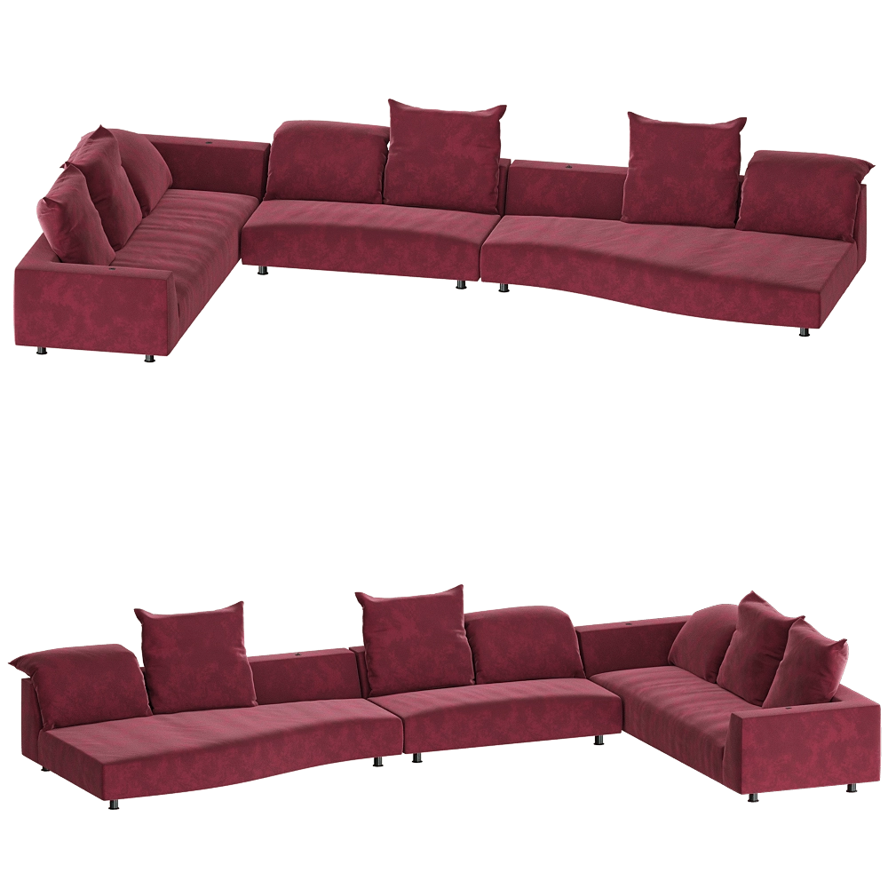 Edra - Sofa ABSPNFsx - ABS160EC - ABS300dv 3D Model