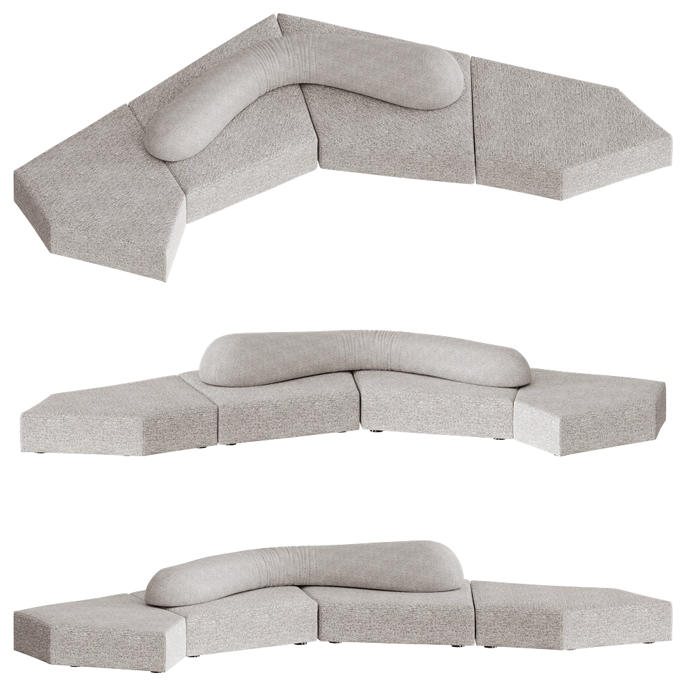 Edra - Sofa On the Rocks  10 3D Model
