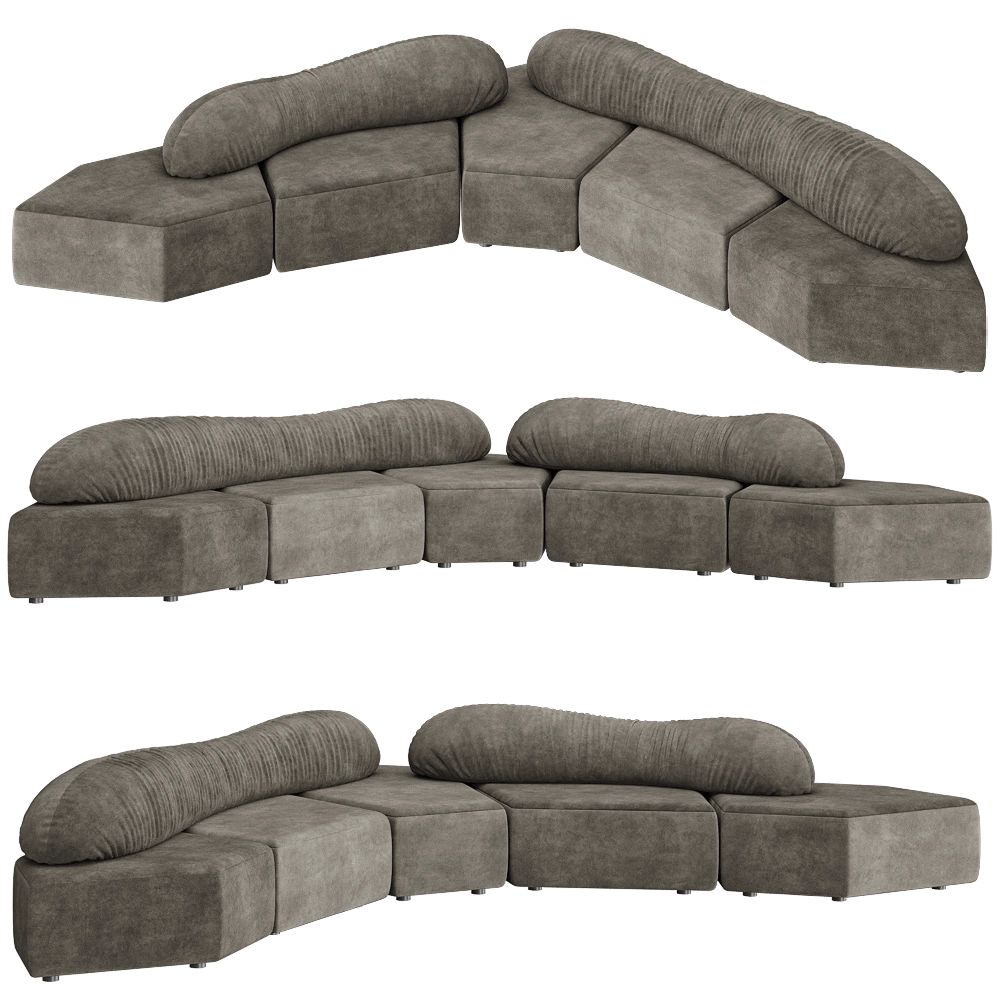 Edra - Sofa On the Rocks 2 3D Model