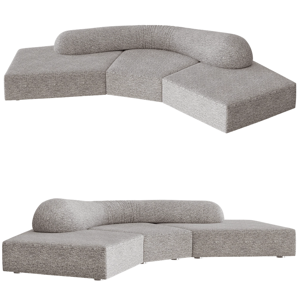 Edra - Sofa On the Rocks 3 3D Model