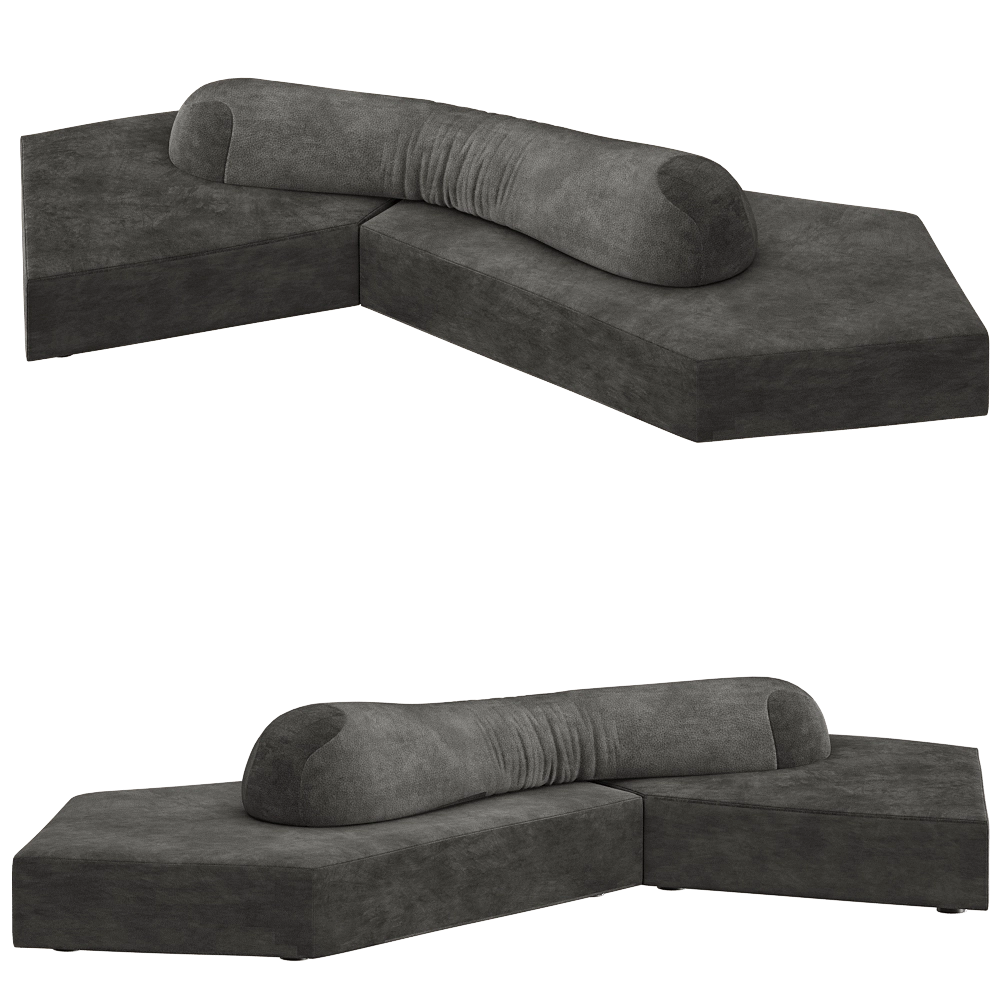 Edra - Sofa On the Rocks 8 3D Model