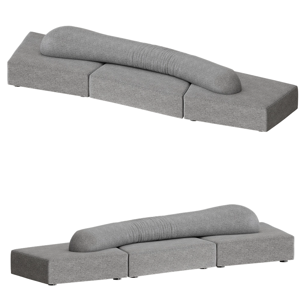 Edra - Sofa On the Rocks 9 3D Model