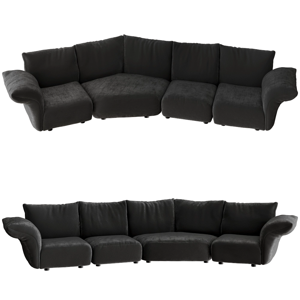 Edra - Sofa STDTsx-STDEC-STDA2-STDTdx 3D Model