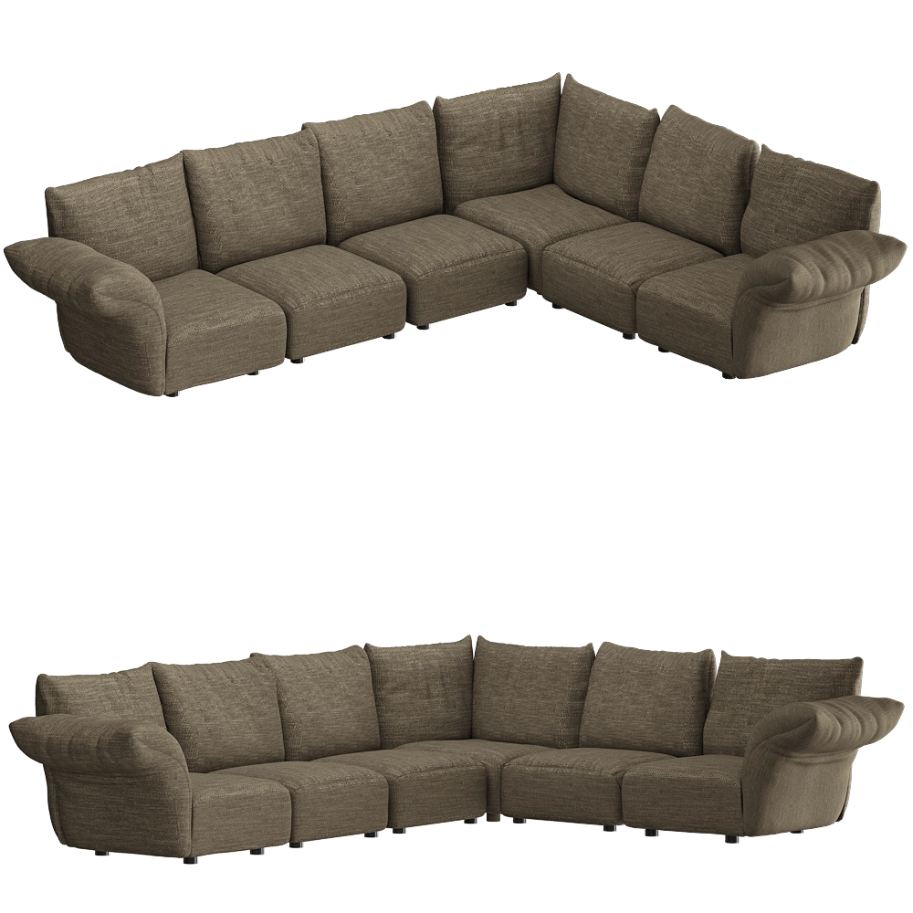 Edra - Sofa STDTsx-STDEC-STDEC-STDA1-STDEC-STDTdx 3D Model