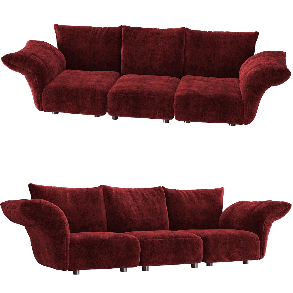 Edra - Sofa STDTsx-STDEC-STDTdx 3D Model